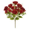 Buque Rosas Microp 15 Botoes Vermelho Outono 43cm Florarte - 1