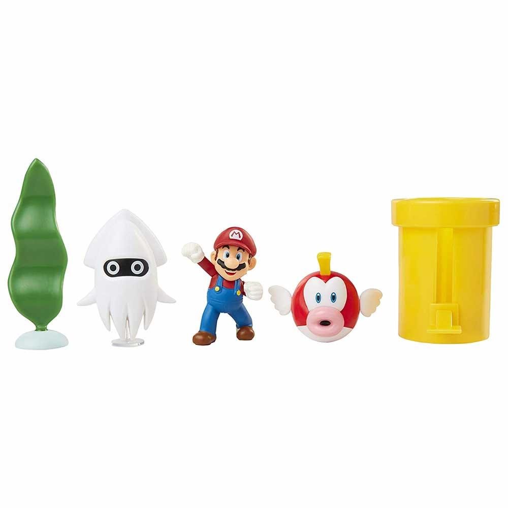 Conjunto e Mini Figuras - Super Mario - Underwater - Subaquático - Candide - 4