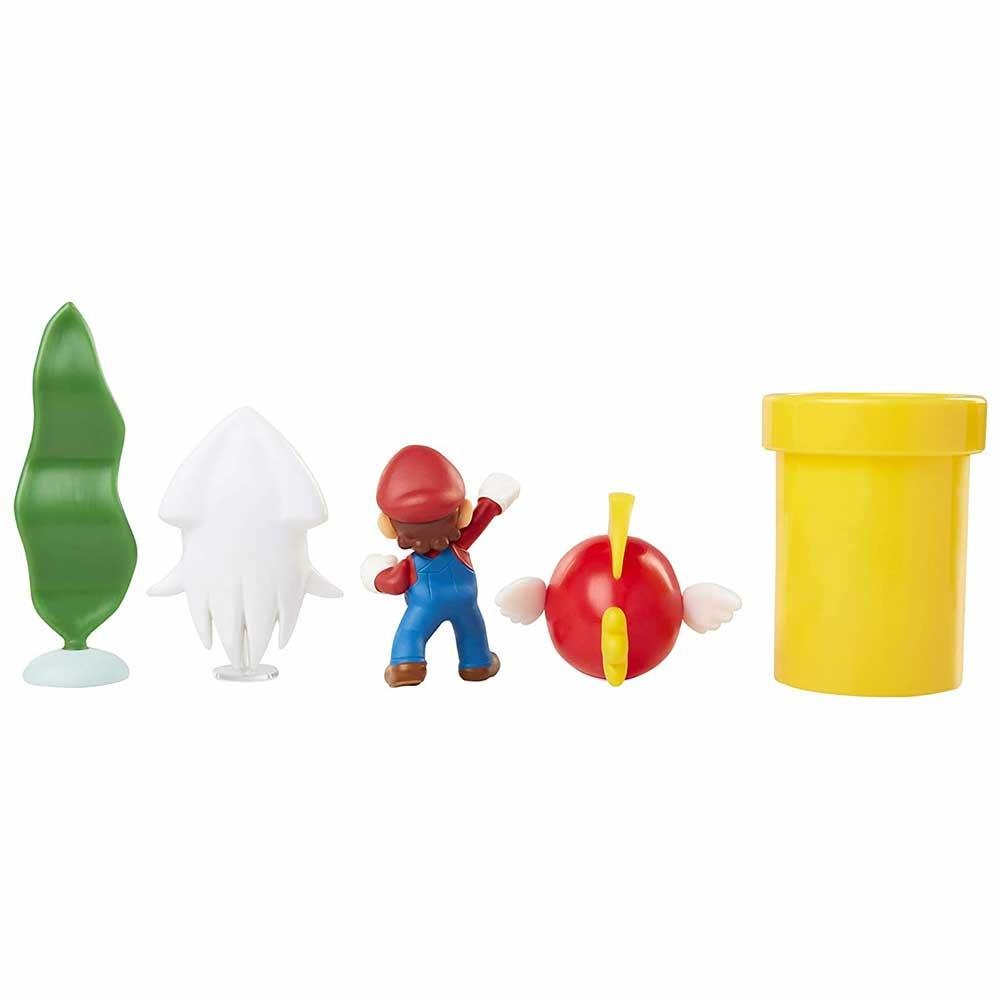 Conjunto e Mini Figuras - Super Mario - Underwater - Subaquático - Candide - 6