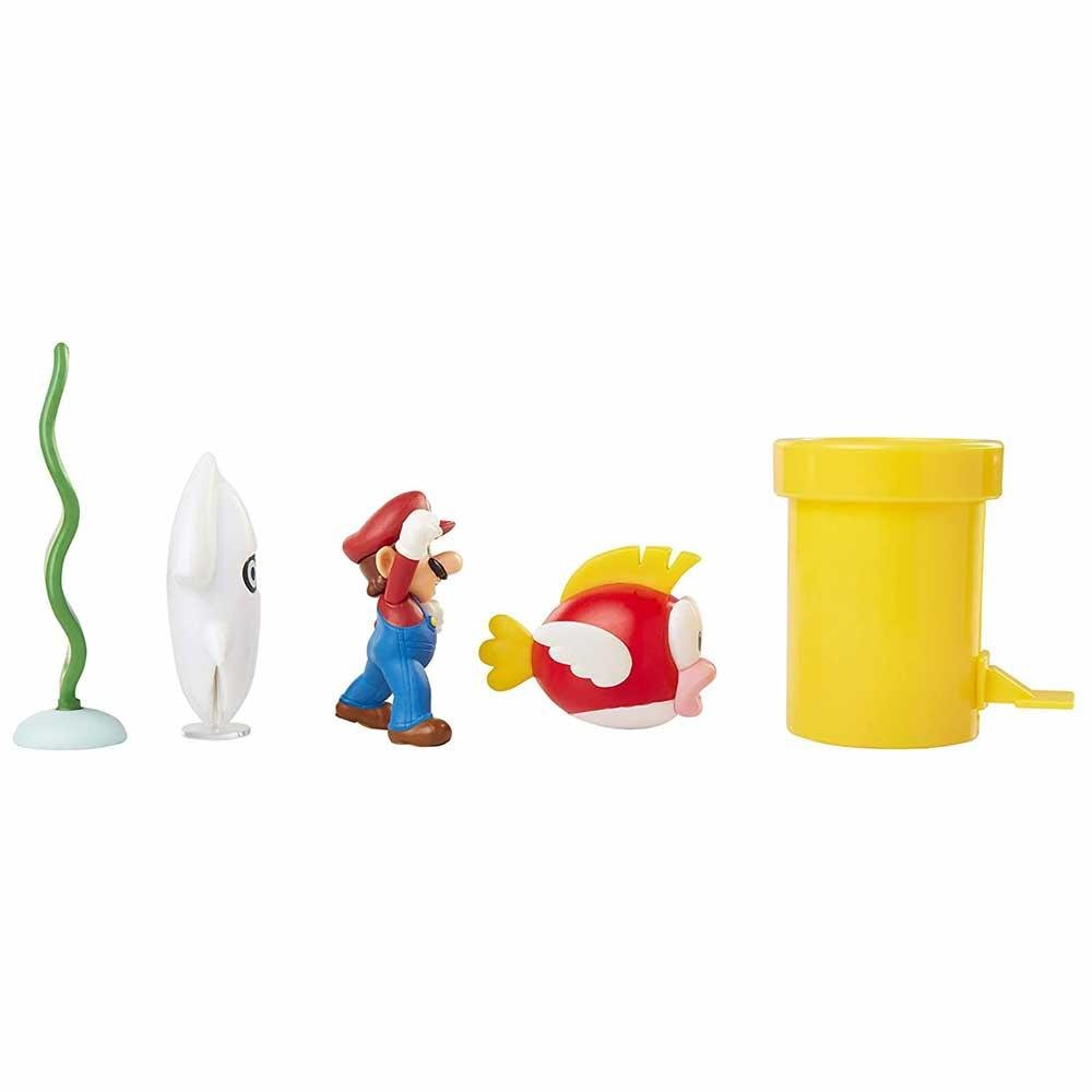 Conjunto e Mini Figuras - Super Mario - Underwater - Subaquático - Candide - 5