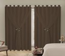Ver imagem 2 de Cortina Blackout PVC 4,00m X 2,60m Com Voil Tabaco