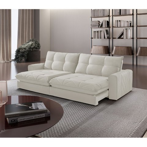 Sofá Firenze Linho 02 Módulos de 80cm B25cm Meu Sofá Online