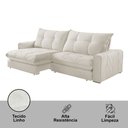 Ver imagem 5 de Sofá Firenze Linho 02 Módulos de 80cm B25cm Meu Sofá Online