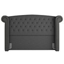 Ver imagem 3 de Cabeceira Cama Box Casal King 195cm Provença P02 Linho Chumbo - Mpozenato