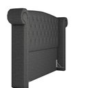 Ver imagem 4 de Cabeceira Cama Box Casal King 195cm Provença P02 Linho Chumbo - Mpozenato