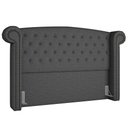 Ver imagem 1 de Cabeceira Cama Box Casal King 195cm Provença P02 Linho Chumbo - Mpozenato