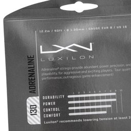 Corda Luxilon Adrenaline Set Individual Cor Cinza Espessura 1.30mm - 3