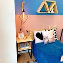 Ver imagem 2 de Mesa de Cabeceira Style Square Industrial Natural e Preto