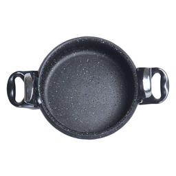 Panela Alta Pressão Antiaderente Revestimento Mármore 5 litros Preta - 2