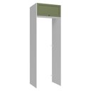 Ver imagem 1 de Porta-geladeira 73 Cm 1 Porta Basculante Branco/verde Vik Madesa