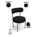 Ver imagem 5 de Mesa Jantar Vidro 200cm Off Kit 8 Cadeiras Aço Preto Boucle H02 - D'Rossi