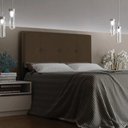 Ver imagem 3 de Cabeceira Ametista Cama Box Queen 160cm Suede Marrom
