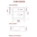 Ver imagem 6 de Conjunto para Banheiro Gabinete com Cuba Quadrada Q32 e Espelheira Laura 600 Yescasa Preto/Ônix