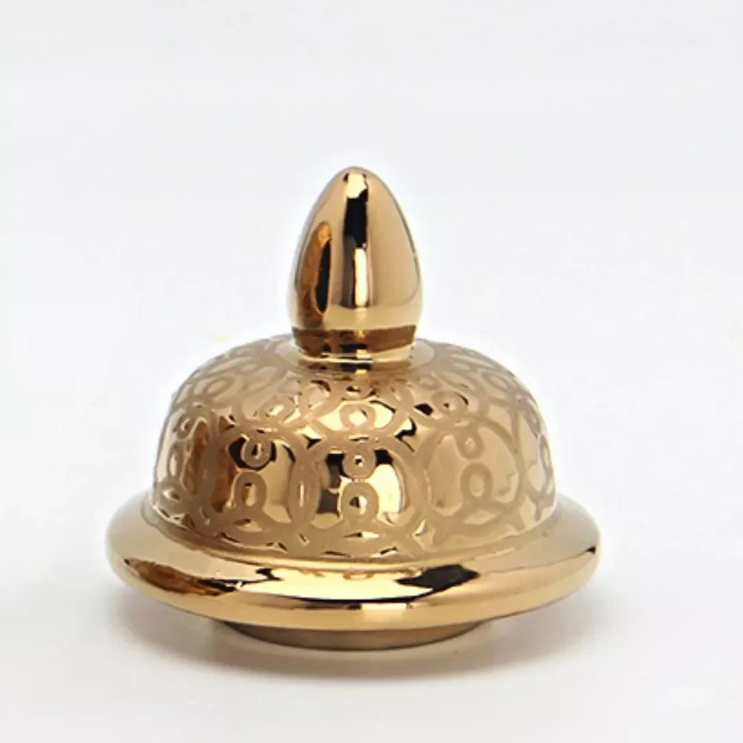 Ver imagem 5 de Vaso Grande Dourado Decorativo Porcelana Chinesa 49x26