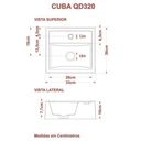 Ver imagem 6 de Conjunto para Banheiro Gabinete com Cuba Quadrada Q32 e Espelheira Laura 600 Yescasa Preto/Ônix/Carvalho Dark