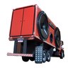 Caminhão 1113 Baú Caixa de Som Bluetooth Usb Aux Miniatura - Vermelho - 8