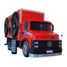 Caminhão 1113 Baú Caixa de Som Bluetooth Usb Aux Miniatura - Vermelho - 2