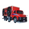 Caminhão 1113 Baú Caixa de Som Bluetooth Usb Aux Miniatura - Vermelho - 1