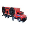 Caminhão 1113 Baú Caixa de Som Bluetooth Usb Aux Miniatura - Vermelho - 5
