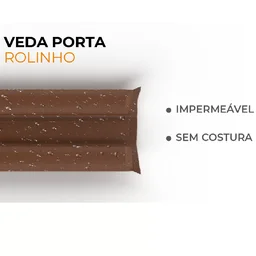 Veda Porta Rolinho Comfort Door 80cm - Marrom - 3