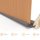 Ver imagem 5 de Veda Porta Rolinho Comfort Door 80cm - Marrom