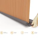 Ver imagem 5 de Veda Porta Rolinho Comfort Door 80cm - Marrom