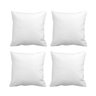 Kit 4 Enchimentos Refil Almofada Sofá 40x40 Fibra Siliconada:Branco - 1