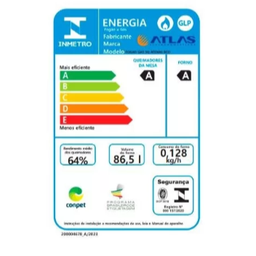 Fogão 5 Bocas Branco com Mesa Inox Atlas Atenas Bivolt - 7