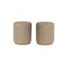 Kit Puff Redondo Grande Bege - 1