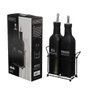 Kit 2 Porta Azeite Vinagre de Vidro Preto Suporte Hauskraft - 4