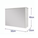Ver imagem 7 de Gabinete de Banheiro Lotus Movelove 2 Portas com Espelheira Branco