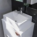 Ver imagem 3 de Gabinete de Banheiro Lotus Movelove 2 Portas com Espelheira Branco
