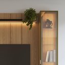 Ver imagem 2 de Estante para TV até 75 Polegadas com 2 Cristaleiras Vidro Reflecta 100% MDF com LED Neon Float