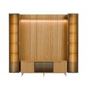 Ver imagem 4 de Estante para TV até 75 Polegadas com 2 Cristaleiras Vidro Reflecta 100% MDF com LED Neon Float
