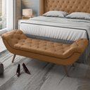 Ver imagem 3 de Cabeceira Cama Box Queen 160cm Provença e Recamier Veneto P02 Sintético Caramelo - Mpozenato