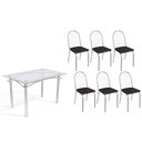 Ver imagem 1 de Mesa Cozinha Elba 120 + 6 Cad Noruega Cromado Kappesberg
