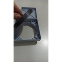 Ver imagem 2 de Ralo Invisível 10x10 Cinza Banheiro modelo Porcelanato Colar Piso com Caixa Sifonada - Ficone Reis