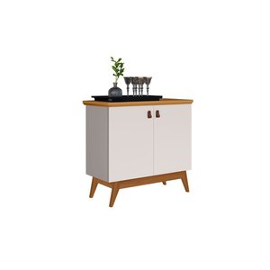 Buffet Aparador Absolut 2 Portas: Off White/ Nature