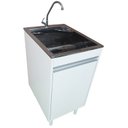 Ver imagem 1 de Tanque de Inox 30l com Torneira de Bancada Gabinete Mdf 44cm