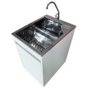 Ver imagem 6 de Tanque de Inox 30l com Torneira de Bancada Gabinete Mdf 44cm