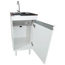 Ver mais imagens de Tanque de Inox 30l com Torneira de Bancada Gabinete Mdf 44cm