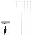 Ver imagem 4 de Cortina Led Fio de Fada Luz Fixa Bivolt Branco Quente 3x3m