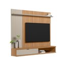 Ver imagem 5 de Painel Home com Nicho TV LED Off White Jequitibá 150cm Sintra