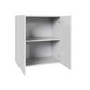 Ver imagem 5 de Mesa Escrivaninha F5 Office sem Gavetas MDP 150cm Cinza com Balcão e Armário Aéreo F5 Office