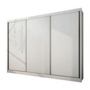 Ver imagem 2 de Guarda Roupa Casal 3 Portas 6 Gavetas - Londres-branco - Móveis Novo Horizonte