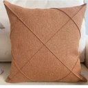 Ver imagem 2 de Capa de Almofada Drapeada Linho Terracota 43cm