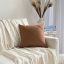 Ver imagem 1 de Capa de Almofada Drapeada Linho Terracota 43cm