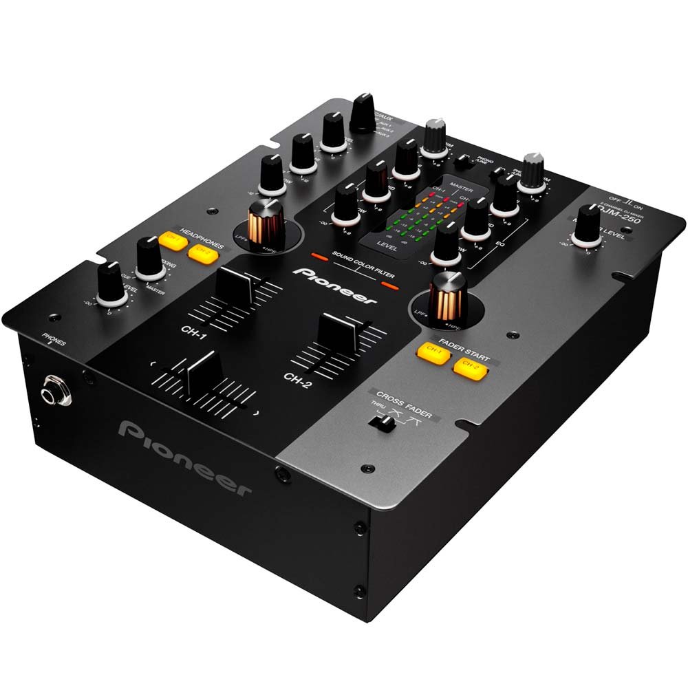 Pioneer DJ DJM-250 DJミキサー Mixer DJ 2 Canais DJM250 - Pioneer DJM-250 | MadeiraMadeira