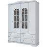 Guarda-Roupa Henn Provençal - 04 Portas - Branco - (220 x 160 x 48 cm) - 1