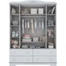 Guarda-Roupa Henn Provençal - 04 Portas - Branco - (220 x 160 x 48 cm) - 2